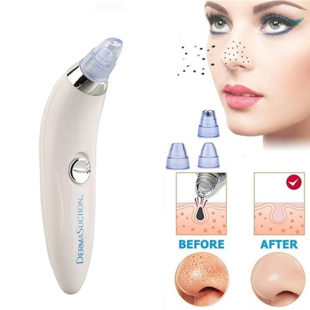 5 in 1 Black Head Remover machine, Powerful Pimple Pore Cleaner, Vacuum Suction Tool, Rechargeable ‏Derma Suction